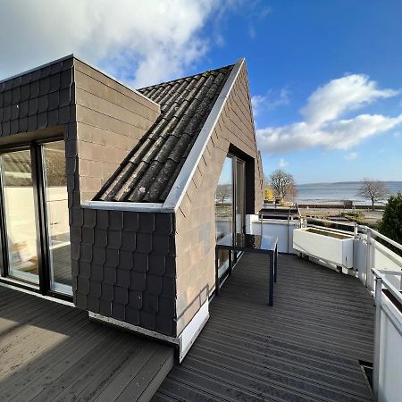 BEACH HOUSE II - Penthousewohnung in Bestlage mit sonniger Dachterrasse und top Meerblick Harrislee Exterior foto