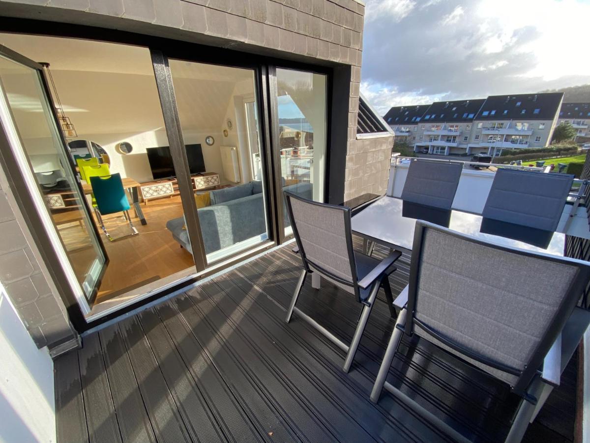 BEACH HOUSE II - Penthousewohnung in Bestlage mit sonniger Dachterrasse und top Meerblick Harrislee Exterior foto