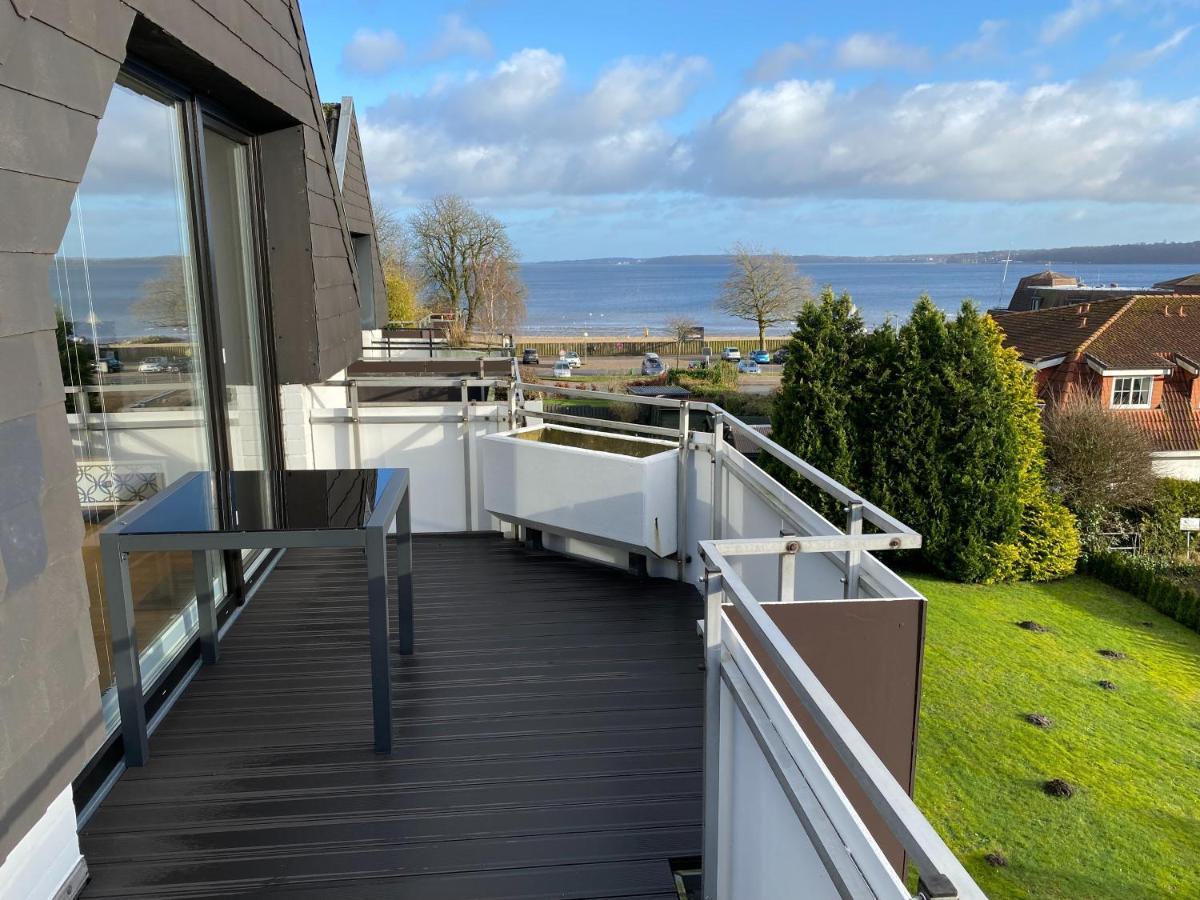BEACH HOUSE II - Penthousewohnung in Bestlage mit sonniger Dachterrasse und top Meerblick Harrislee Exterior foto